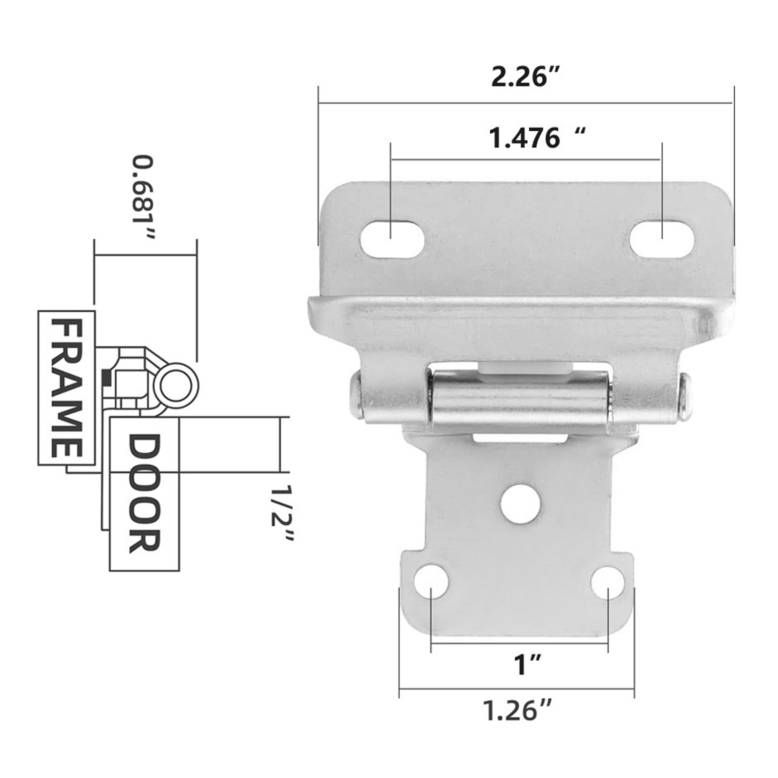 2 шт., металлические дверные п – обзор и цена Cabinet Hinge Overlay